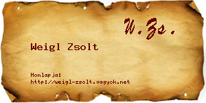 Weigl Zsolt névjegykártya